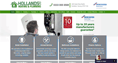 Desktop Screenshot of hollandsheatingandplumbing.co.uk